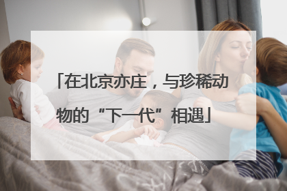 在北京亦庄，与珍稀动物的“下一代”相遇