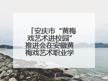 安庆市“黄梅戏艺术进校园”推进会在安徽黄梅戏艺术职业学院顺利召开