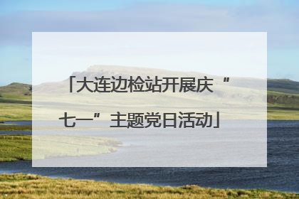 大连边检站开展庆“七一”主题党日活动