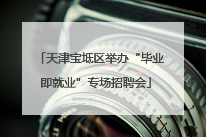 天津宝坻区举办“毕业即就业”专场招聘会