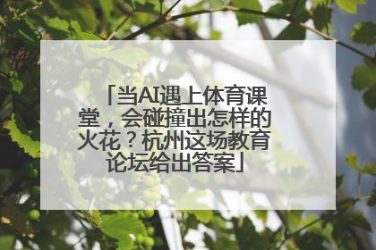当AI遇上体育课堂，会碰撞出怎样的火花？杭州这场教育论坛给出答案