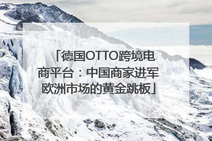 德国OTTO跨境电商平台：中国商家进军欧洲市场的黄金跳板