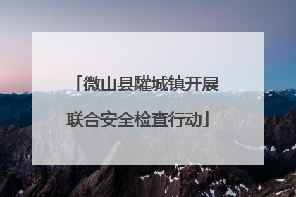 微山县驩城镇开展联合安全检查行动