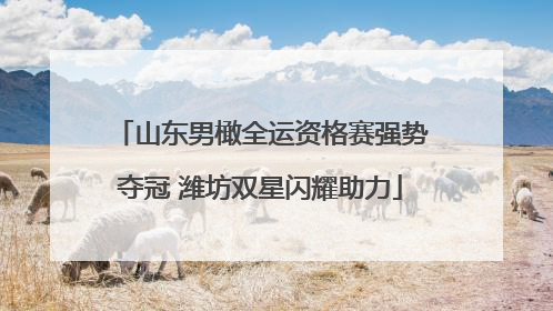 山东男橄全运资格赛强势夺冠 潍坊双星闪耀助力