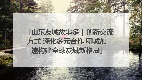 山东友城故事多｜创新交流方式 深化多元合作 聊城加速构建全球友城新格局