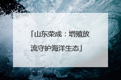山东荣成：增殖放流守护海洋生态