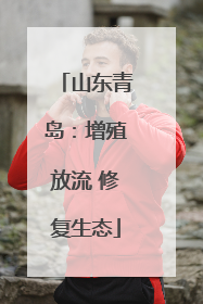 山东青岛：增殖放流 修复生态