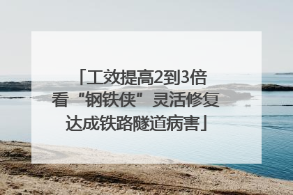 工效提高2到3倍 看“钢铁侠”灵活修复达成铁路隧道病害