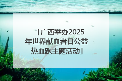 广西举办2025年世界献血者日公益热血跑主题活动