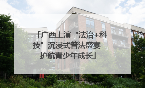 广西上演“法治+科技”沉浸式普法盛宴 护航青少年成长