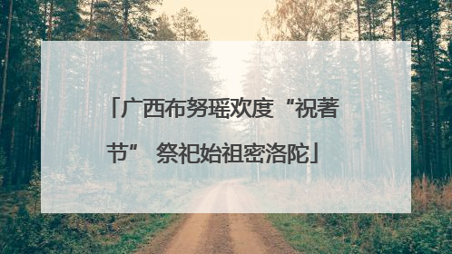 广西布努瑶欢度“祝著节” 祭祀始祖密洛陀
