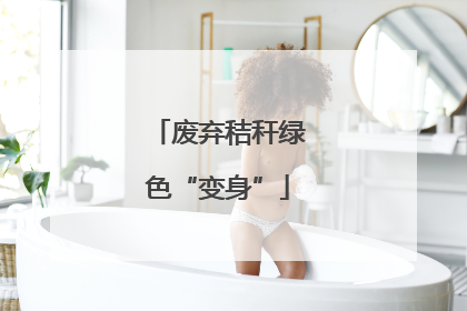 废弃秸秆绿色“变身”