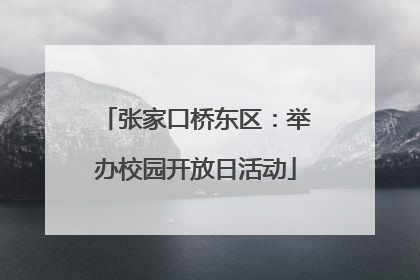 张家口桥东区：举办校园开放日活动