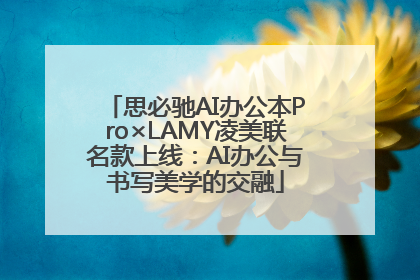思必驰AI办公本Pro×LAMY凌美联名款上线：AI办公与书写美学的交融