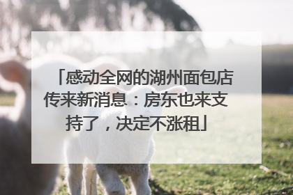 感动全网的湖州面包店传来新消息：房东也来支持了，决定不涨租