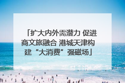 扩大内外需潜力 促进商文旅融合 港城天津构建“大消费”强磁场