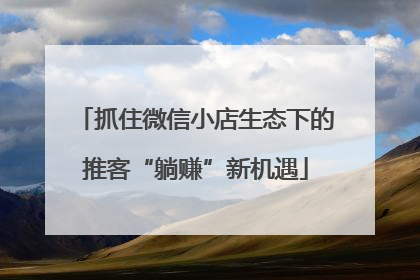 抓住微信小店生态下的推客“躺赚”新机遇