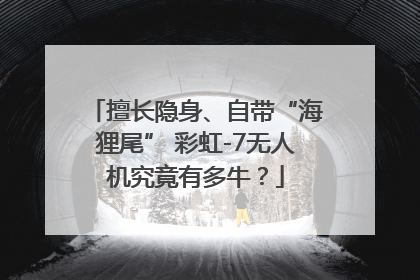擅长隐身、自带“海狸尾” 彩虹-7无人机究竟有多牛？