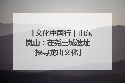 文化中国行｜山东岚山：在尧王城遗址探寻龙山文化