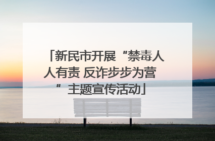 新民市开展“禁毒人人有责 反诈步步为营”主题宣传活动