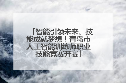 智能引领未来、技能成就梦想！青岛市人工智能训练师职业技能竞赛开赛