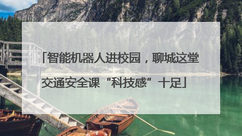 智能机器人进校园，聊城这堂交通安全课“科技感”十足