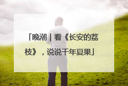 晚潮｜看《长安的荔枝》，说说千年夏果