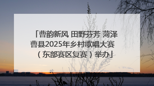 曹韵新风 田野芬芳 菏泽曹县2025年乡村歌唱大赛（东部赛区复赛）举办