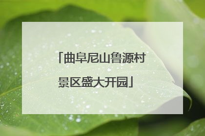 曲阜尼山鲁源村景区盛大开园