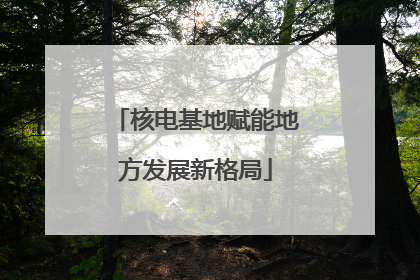 核电基地赋能地方发展新格局