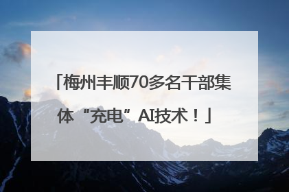 梅州丰顺70多名干部集体“充电”AI技术！