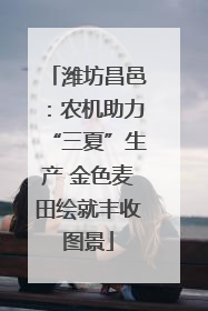 潍坊昌邑：农机助力“三夏”生产 金色麦田绘就丰收图景
