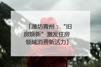 潍坊青州：“旧房焕新”激发住房领域消费新活力