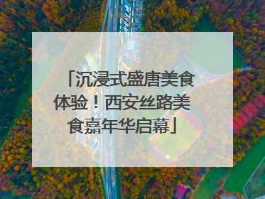沉浸式盛唐美食体验！西安丝路美食嘉年华启幕