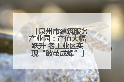 泉州市建筑服务产业园：产值大幅跃升 老工业区实现“破茧成蝶”