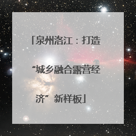 泉州洛江：打造“城乡融合露营经济”新样板