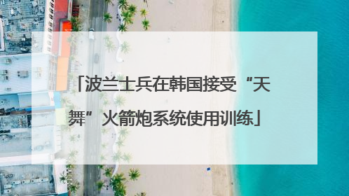 波兰士兵在韩国接受“天舞”火箭炮系统使用训练