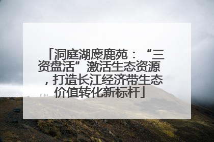 洞庭湖麋鹿苑：“三资盘活”激活生态资源，打造长江经济带生态价值转化新标杆