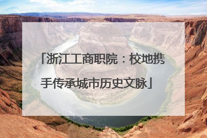 浙江工商职院：校地携手传承城市历史文脉