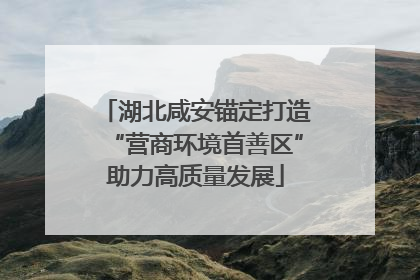 湖北咸安锚定打造“营商环境首善区”助力高质量发展
