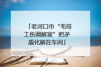 老河口市“毛哥工伤调解室”把矛盾化解在车间