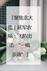 聚焦北大荒｜延军农场：飞防出击 “一喷多效”