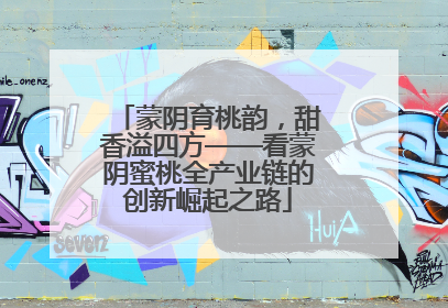 蒙阴育桃韵，甜香溢四方——看蒙阴蜜桃全产业链的创新崛起之路