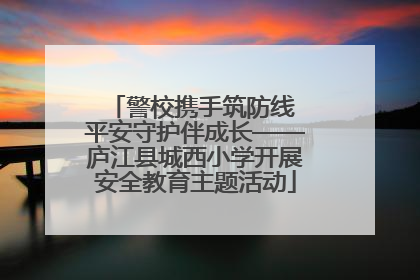 警校携手筑防线 平安守护伴成长——庐江县城西小学开展安全教育主题活动