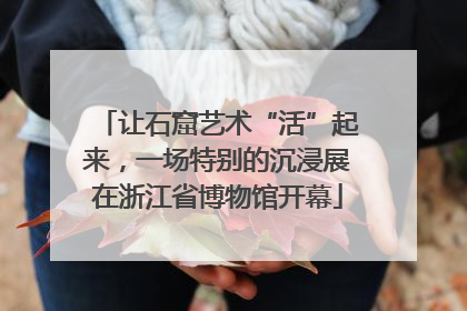 让石窟艺术“活”起来，一场特别的沉浸展在浙江省博物馆开幕