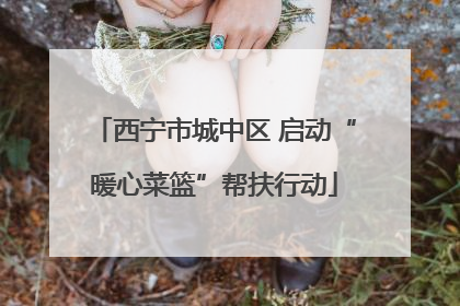 西宁市城中区 启动“暖心菜篮”帮扶行动