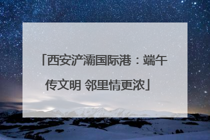 西安浐灞国际港：端午传文明 邻里情更浓