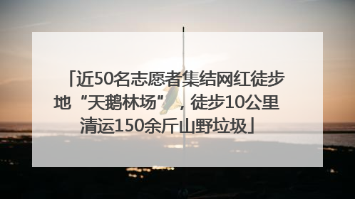 近50名志愿者集结网红徒步地“天鹅林场”，徒步10公里清运150余斤山野垃圾
