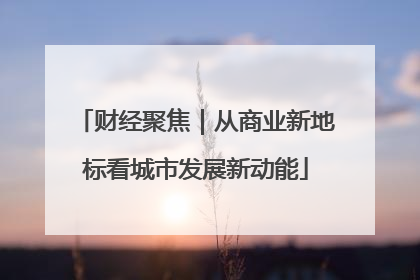 财经聚焦｜从商业新地标看城市发展新动能