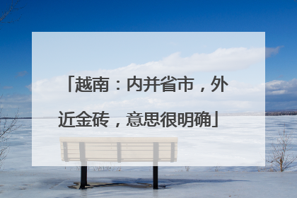 越南：内并省市，外近金砖，意思很明确